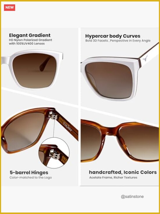 Polarized Cat Eye Sunglasses UV400 Protection Trendy Gradient Lenses Acetate
